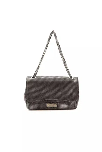 Pompei Donatella Gray Leather Women Crossbody Women's Bag