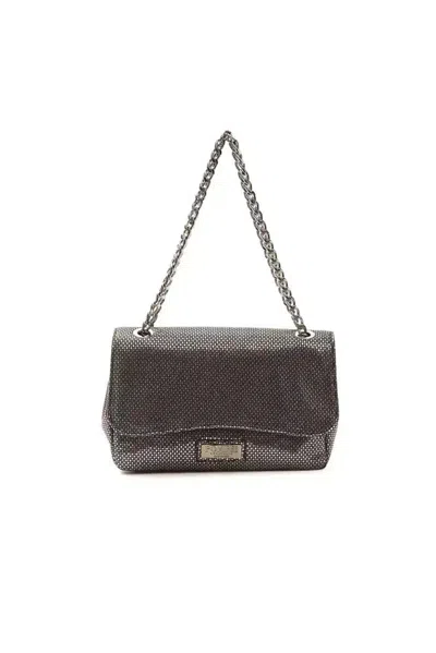 Pompei Donatella Leather Women Crossbody Women's Bag In Grey