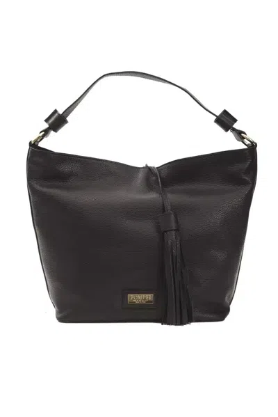Pompei Donatella Leather Women Shoulder Women's Bag In Black