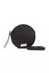 Pompei Donatella Black Leather Crossbody Bag In Black