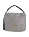 Pompei Donatella Woman Handbag Grey Size - Calfskin In Grey