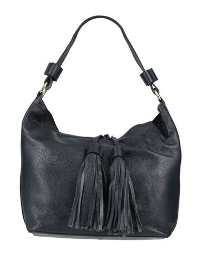 Pompei Donatella Woman Handbag Navy Blue Size - Soft Leather