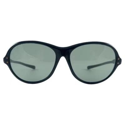 Pre-owned Pompeii Mint Vintage  Black Oval Made In Italy 60's Sunglasses