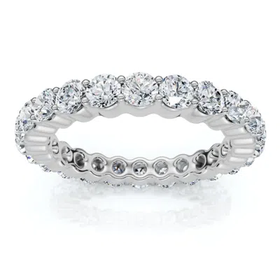 Pompeii3 1 - 5 Ct Round Cut Diamond Eternity Ring Lab Grown 14k White Yellow Or Rose Gold