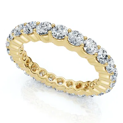Pompeii3 1 - 5 Ct Round Cut Diamond Eternity Ring Lab Grown 14k White Yellow Or Rose Gold