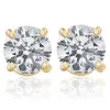 Pompeii3 Screw Back 1 Ct T. W. Genuine Diamond Studs Available In 14k White Or Yellow Gold In Multi