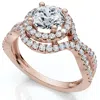 Pompeii3 1 1/10ct Certified Diamond Halo Engagement Ring 14k Gold Or Platinum Lab Grown In Gold