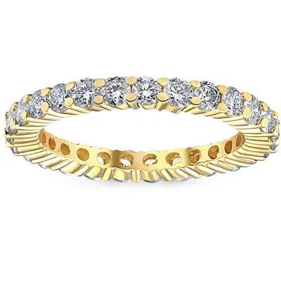 Pompeii3 1 1/2 Ct Diamond Eternity Ring 14k Yellow Gold Lab Grown