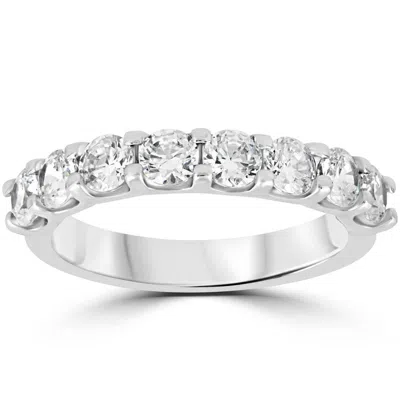 Pompeii3 1 1/2 Ct U Shape Prong Diamond Wedding Ring 14k White Gold Size Selectable In Multi