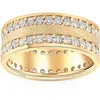 Pompeii3 1 1/2ct Channel Set Diamond Eternity Ring 14k Yellow Gold In Multi