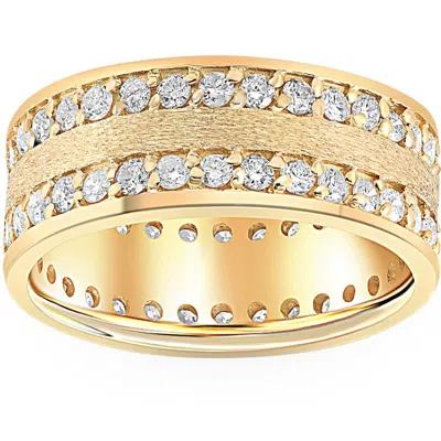 Pompeii3 1 1/2ct Channel Set Diamond Eternity Ring 14k Yellow Gold In Multi