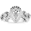 Pompeii3 1 1/2ct Diamond & Moissanite Halo Engagement Ring In 10k Gold In Multi