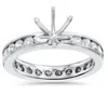 Pompeii3 1 1/2ct Diamond Eternity Engagement Setting Mount Ring In Multi