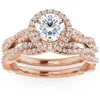 Pompeii3 1ct Engagement Wedding Ring Set 14k Gold Or Platinum Lab Grown In Multi