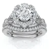 Pompeii3 1 1/2ct Eloise Diamond Engagement Ring Set 14k Gold Or Platinum In Silver