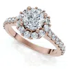 Pompeii3 1 1/2ct Halo Diamond Engagement Ring 14k Gold Lab Grown In Multi