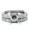 Pompeii3 1 1/2ct Pave Diamond Engagement Wedding Ring Set 14k White Gold In Multi