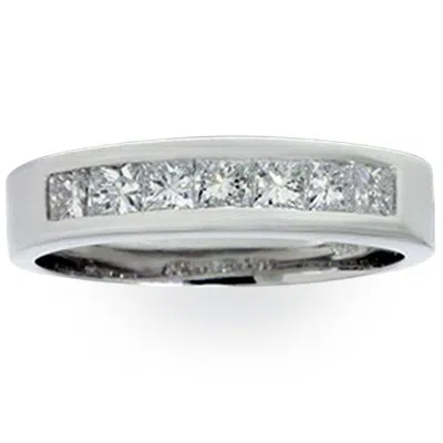 Pompeii3 1 1/2ct Princess Cut Mens Real Diamond Wedding 14k Ring In Multi