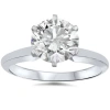 Pompeii3 1 1/2ct Solitaire Diamond Engagement Ring 14k White Gold In Silver