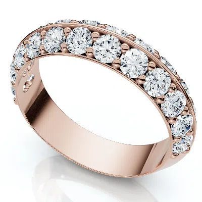 Pompeii3 1 1/3ct Diamond Wedding Band 14k Gold Or Platinum Lab Grown In Silver