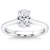 Pompeii3 1 1/3ct Oval Diamond Solitaire Engagement Ring In White Gold Lab Grown In Silver