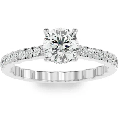 Pompeii3 1 1/4ct Diamond Engagement Ring In 10k White Or Yellow Gold In Multi