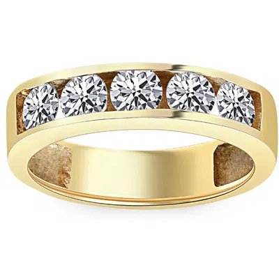 Pompeii3 1 1/4ct Huge Diamond Wedding Anniversary Ring 14k Gold In Multi