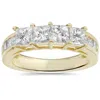 Pompeii3 1 1/4ct Princess Cut Diamond Ring 14k Yellow Gold In Multi