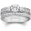 Pompeii3 1 1/4ct Vintage Diamond Engagement Wedding Ring Set 14k In Multi