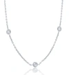 Pompeii3 1 1/5ct Diamonds By The Yard Necklace Lab Grown In 14k White Or Yellow Gold In Multi