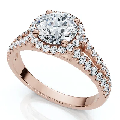 Pompeii3 1 1/5ct Divine Diamond Engagement Ring 14k Gold Or Platinum Lab Grown In Metallic
