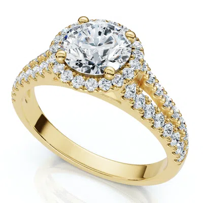 Pompeii3 1 1/5ct Divine Diamond Engagement Ring 14k Gold Or Platinum Lab Grown In Nude