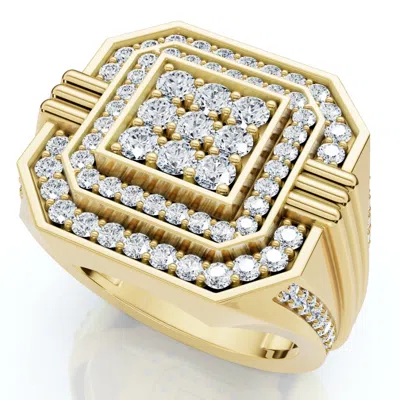 Pompeii3 1 3/4ct Diamond Men's Anniversary Ring White, Yellow, Or Rose Gold Lab Grown In Multi