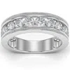 Pompeii3 1 3/4ct Diamond Men's Ring In 10k White, Yellow, Or Rose Gold In Multi
