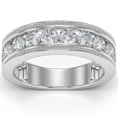 Pompeii3 1 3/4ct Diamond Men's Ring In 10k White, Yellow, Or Rose Gold In Multi