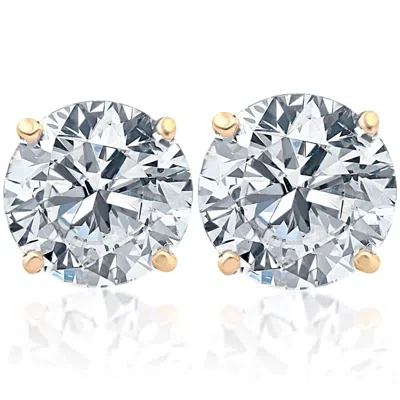Pompeii3 1 3/4ct Diamond Studs 14k Yellow Gold In Multi