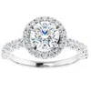 Pompeii3 1 3/4ct Halo Diamond Engagement Ring 14k White Gold In Multi
