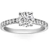 Pompeii3 1 3/4ct Round Cut Lab Grown Diamond Engagement Ring In 10k White Gold In Multi