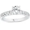 Pompeii3 1 3/8ct Pave Enhanced Diamond Engagement Ring 14k White Gold Vintage Antique In Multi