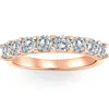 Pompeii3 1 5/8 Ct Diamond U Prong Wedding Ring 14k Rose Gold Anniversary Band Lab Grown In Silver
