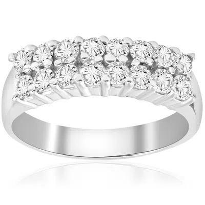 Pompeii3 1 5/8ct Diamond Anniversary Wedding White Gold Ring 14k In Multi