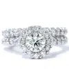 Pompeii3 1 7/8ct Halo Diamond Engagement Ring Set 14k White Gold In Multi
