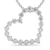 Pompeii3 1 Ct Diamond Heart Pendant Necklace In White, Yellow, Or Rose Gold Lab Grown In Silver