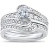 Pompeii3 1 Ct Diamond Round Solitaire Engagement Ring Wedding Band Set 14k White Gold Set In Multi