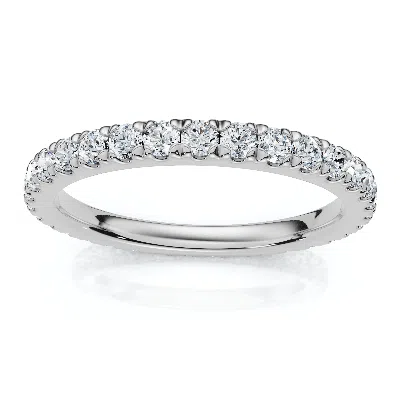 Pompeii3 1 Ct Diamond Wedding Eternity Ring Lab Grown 14k White Gold In Multi