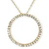 Pompeii3 1 Ct Real Diamond Circle Of Life Eternity Round Pendant 14k White Or Yellow Gold In Multi