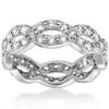 Pompeii3 1 Cttw Diamond Infinity Eternity Wedding Anniversary Ring 14k White Gold In Multi
