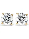 Pompeii3 1.00 Ct Tdw Diamond Studs In 10k White Or Yellow Gold In Gold