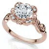 Pompeii3 1.02ct Floral Petal Diamond Engagement Ring 14k Gold Or Platinum Lab Grown In Multi