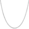 Pompeii3 10ct Tw Lab Grown Diamond Tennis Necklace 14k White Gold 16.5" In Multi
